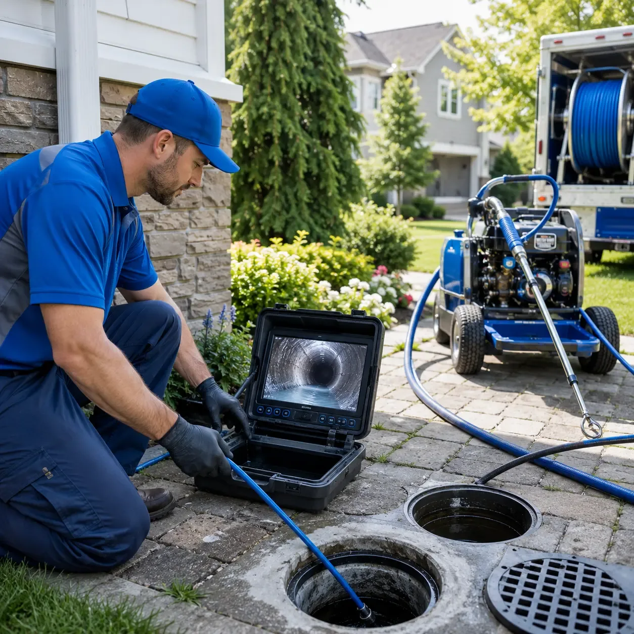 Outdoor drain cleaning professionals serving Mastic, NY